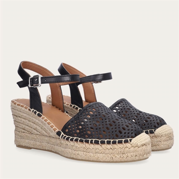 Billi Bi A8611 Espadrilles, Black Nappa 